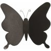 Crearreda Nástěnná 3D dekorace SD Black Butterflies 24002 Černí motýli 4,4 x 6,4 cm