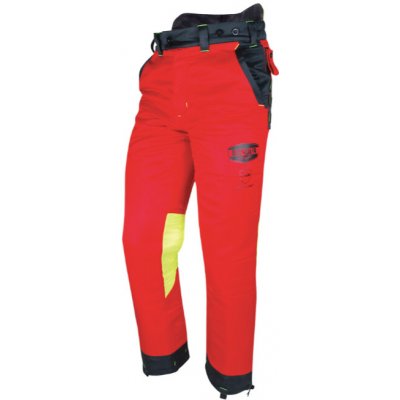 Solidur Protipořezové kalhoty AUTHENTIC CL1 typ A červená – Zboží Dáma