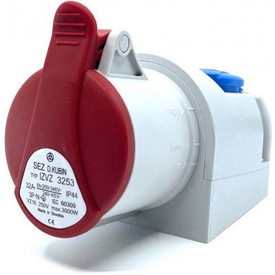 SEZ Zásuvka nástěnná IZVZ 3253 32A 5p + 230V – Zboží Mobilmania
