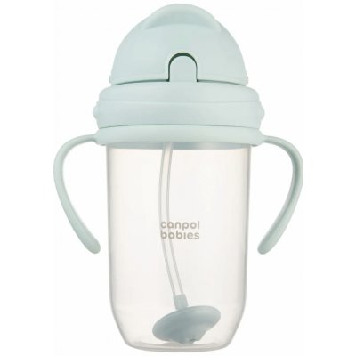Canpol babies hrneček nevylévací se slámkou a závažím 270 ml zelená – Hledejceny.cz