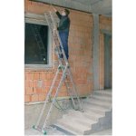 Proteco Žebřík trojdílný multifunkční 3x11 příček 310/455/645 cm – Hledejceny.cz