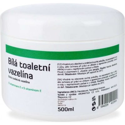 Aromatica Bílá toaletní vazelína s vit.E 500 ml