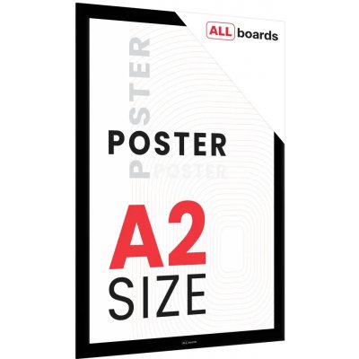Allboards FRAME_A2BK Plakátový rám A2 OWZ – černý – Sleviste.cz
