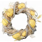 Velikonoční věnec, žlutý 22 cm – Hledejceny.cz