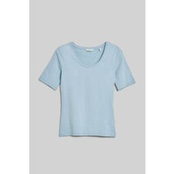 GANT SLIM COT/ELA SS SCOOP NECK TOP modrá