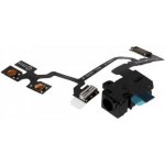 AppleKing flex kabel s Audio Jack konektorem, tlačítky hlasitosti a tlačítkem ztlumení pro Apple iPhone 4 - černý – Zboží Mobilmania