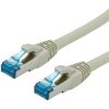 síťový kabel Value 21.99.0861 propojovací RJ45/RJ45, S/FTP, kat. 6A, LSOH, 1m, šedý