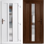 OknaDvereNaMiru.cz Vchodové plastové dveře Magnus zlatý dub / bílá pravé otevírání dovnitř 98 x 198 cm – Hledejceny.cz