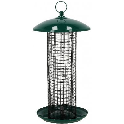 Esschert Design Krmítko na oříšky s dávkovačem XXL 23 x 44 cm tmavě zelená – Hledejceny.cz
