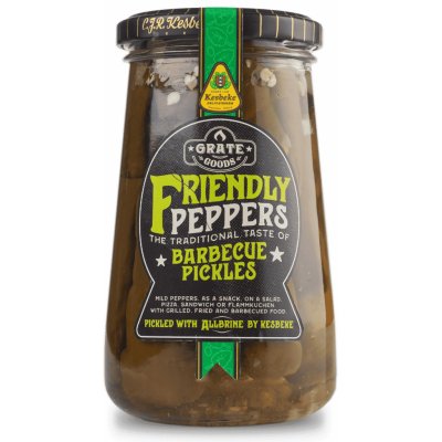 Grate Goods BBQ nakládaná paprika Friendly Peppers 370 ml