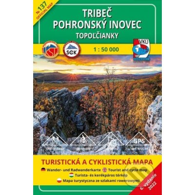 Tribeč - Pohronský Inovec - Topoľčianky 1:50 000 - VKÚ Harmanec – Hledejceny.cz