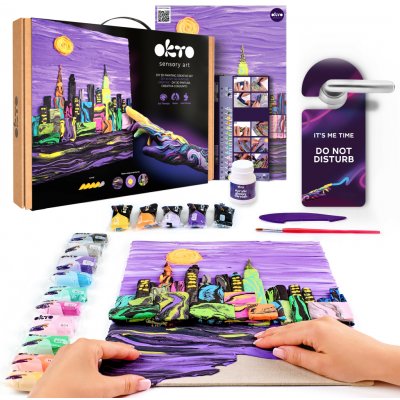 OKTO Malování hmotou motiv "#Skyline - New York" 30x40 cm – Hledejceny.cz