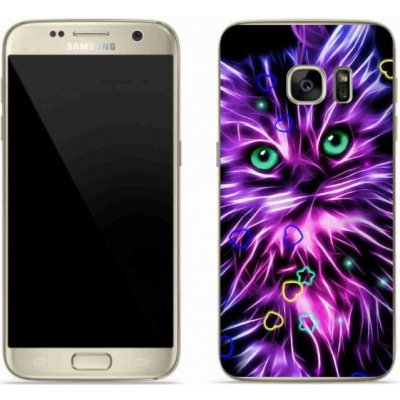 Pouzdro mmCase Gelové Samsung Galaxy S7 Edge - abstraktní kočka