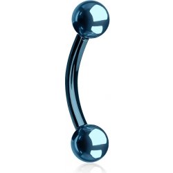 Šperky4U piercing do obočí světle modrá OB01046LB-1610