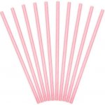 PartyDeco Papírová brčka světle růžová 10 ks – Zboží Dáma
