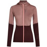Icebreaker Wmns 200 Realfleece Descender LS Zip Hood Summit/Java/Acid Pink/Cb – Zboží Mobilmania