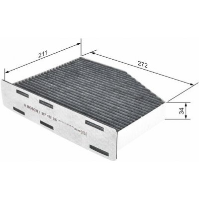 BOSCH Filtr, vzduch v interiéru 1987432597 – Hledejceny.cz