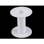 Plastová cívka 6x6,6 cm Varianta: bílá, Balení: 20 ks – Sleviste.cz