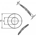 TOOLCRAFT A4 D137-A2 194667 pružné podložky vnitřní Ø: 4.3 mm M4 DIN 137 nerezová ocel A2 100 ks