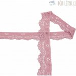 Elastická krajka starorůžová, 35 mm – Sleviste.cz