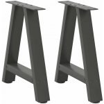 Omaxi 314949 Nohy konferenčního stolku ve tvaru A 2 ks antracitové 50 x 42-43 cm ocel – Zbozi.Blesk.cz
