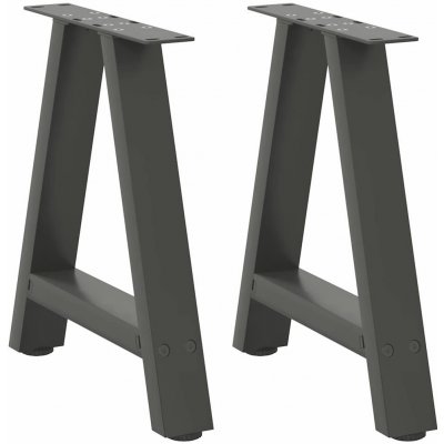 Omaxi 314949 Nohy konferenčního stolku ve tvaru A 2 ks antracitové 50 x 42-43 cm ocel – Zbozi.Blesk.cz
