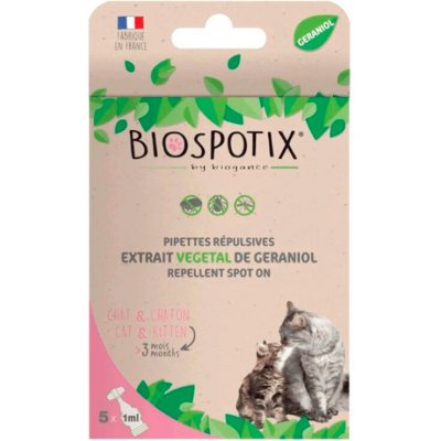 BIOGANCE Biospotix Cat spot-on s repelentním účinkem 5 x 1 ml – Hledejceny.cz