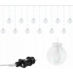 ISO 11347 Světelný závěs koule 108 LED 3.6W studená bílá – Hledejceny.cz