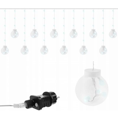 ISO 11347 Světelný závěs koule 108 LED 3.6W studená bílá – Hledejceny.cz