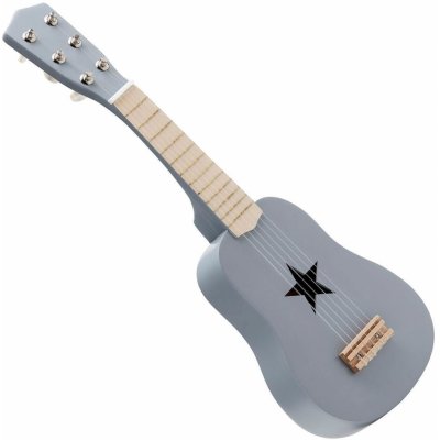 Kids Concept dřevěná kytara šedá