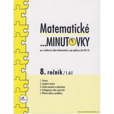 Matematické minutovky pro 8. ročník - 1. díl – Hledejceny.cz