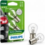 Philips LongLife EcoVision P21W BA15s 12V 21W 12498LLECOB2 – Hledejceny.cz