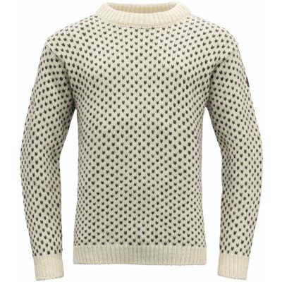Devold Nordsjø Wool Sweater klasický vlněný svetr offwhite – Sleviste.cz