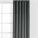 Sametový závěs FILUMI tmavě šedý 140 x 250 cm sada 2 ks – Sleviste.cz