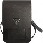 Pouzdro Guess PU Saffiano Triangle Logo Phone Bag černé – Zboží Živě