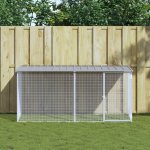 Vidaxl venkovní klec se střechou světle šedá 203 x 98 x 90 cm ocel – Zbozi.Blesk.cz