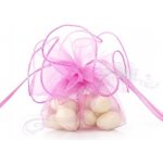 Paris Dekorace Sáček z organzy, průměr 26cm, tm. Růžový – Hledejceny.cz