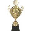 Pohár a trofej Kovový pohár s poklicí Zlatý 28 cm 10 cm
