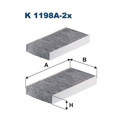 Filtr, vzduch v interiéru FILTRON K 1198A-2x (K1198A2X) – Hledejceny.cz