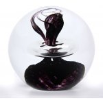 Artcristal Bohemia Skleněné těžítko koule 03, Černá, 6 cm | České sklo z rodinné sklárny – Hledejceny.cz