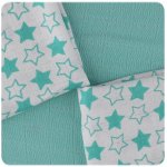 Xkko bmb Bambusové ubrousky Natural Little Stars Turquoise 30x30cm – Zbozi.Blesk.cz