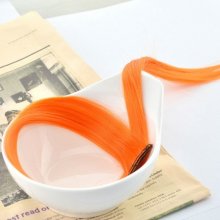 Barevné melírovací clip in pásky 57 cm orange