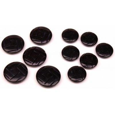 Lepaso Knoflík oděvní 1114 vel.28 - 17,8mm černý (10ks/bal.) – Zboží Dáma