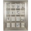 Klasický fotorámeček Stříbrný dekorativní fotorámeček s 16 okýnky – 13x18 cm (16)