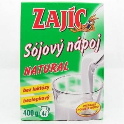 Zajíc nápoj sojový Natural 400 g – Zbozi.Blesk.cz