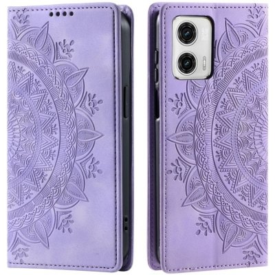 Vsechnonamobil 80916 ART MANDALA Peněženkový kryt pro Motorola Edge 50 Fusion fialový – Sleviste.cz