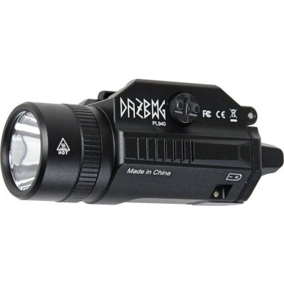 Dažbog Taktická LED svítilna PT01 na RIS černá až 940lm – Zboží Dáma