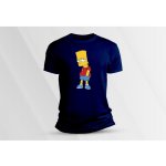 Sandratex dětské bavlněné tričko Bart Simpson. Námořnická modrá