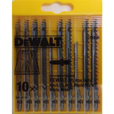 DeWALT DT2290 10-dílná sada do dřeva pro přímočaré pily – Zboží Dáma