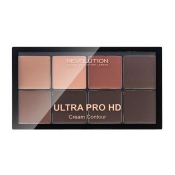 Makeup Revolution London Ultra Pro HD Cream Contour Palette krémová konturovací paletka Medium Dark 20 g